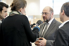Jeg var er den eneste danske journalist der endnu er lykkedes at få et interview med Parlamentsformand Martin Schulz